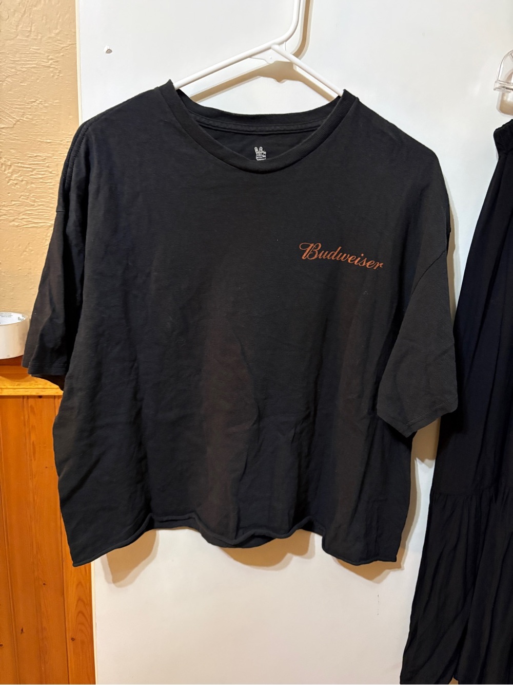 Budweiser crop black t-shirt